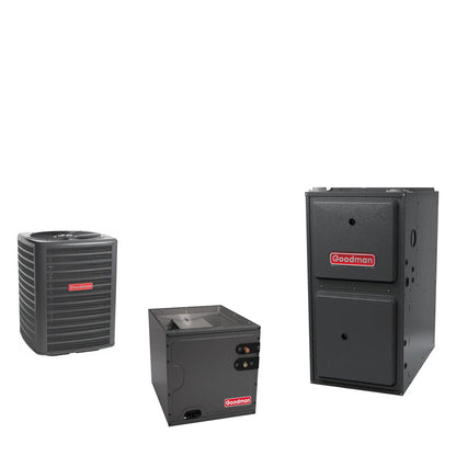 Goodman GLXS5BA2410 + CAPTA2422B3 + GR9T960803BN matched system
