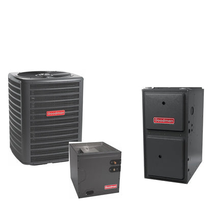 Goodman GLXS5BA4210 + CAPTA4230D3 + GR9S961205DN matched system