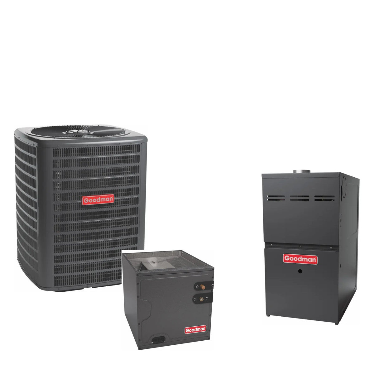 Goodman GLXS5BA4210 + CAPTA4230D3 + GR9S801205DN matched system