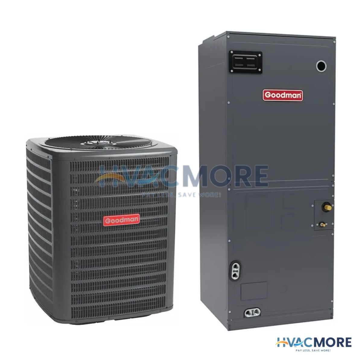 Goodman 2.5 Ton 15.2 SEER2 Single-Stage R-32 Heat Pump + Air Handler System (GLZS5BA3010 / AMST36CU1300)