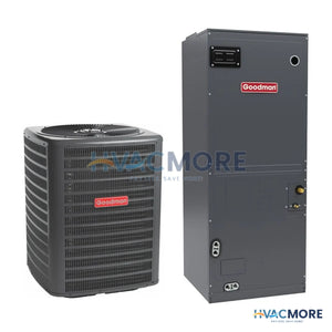 Goodman 3.5 Ton 15.2 SEER2 Single-Stage R-32 Heat Pump + Air Handler System (GLZS5BA4210 / AMST42CU1300)