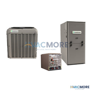 Guardian 3.5 Ton 13.4 SEER2 80% AFUE 80,000 BTU Furnace and AC System - R-454B Upflow / Downflow - RC342E2S11 / DC48A3K-210L-546 / RL18080C16MPS1