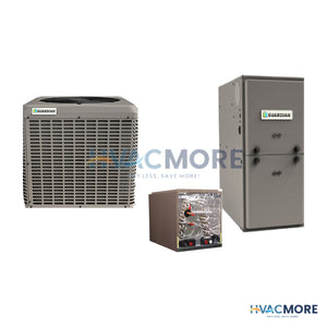 Guardian 4 Ton 14.3 SEER2 80% AFUE 120,000 BTU Furnace and AC System, 21" Wide, 2,000 CFM - R-454B Upflow / Downflow - RC448E2S11 / DC48A3K-210L-546 / RL18120C20MPS1