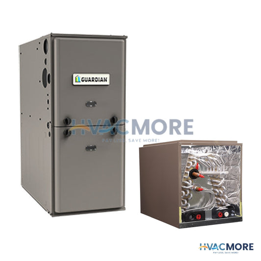 Guardian 96% AFUE 80,000 BTU Furnace and 3 Ton Coil System - R-454B Upflow / Downflow - RG19080B12MPS1 / DC36A3K-175L-546