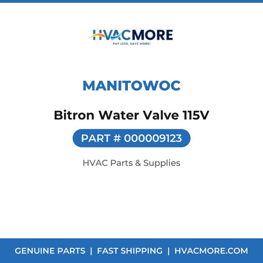 Manitowoc Bitron Water Valve 115V 000009123