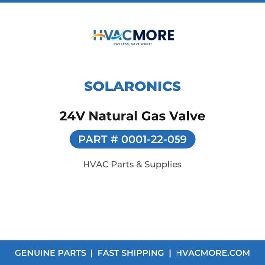 Solaronics 24V Natural Gas Valve 0001-22-059