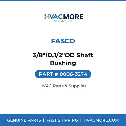 Fasco 3/8"ID,1/2"OD Shaft Bushing 0006-3274