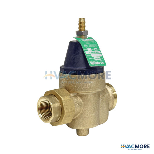 Watts 3/4" NPT Union x FPT LFN45BM1-U Water Pressure Reducing Valve, 25-75 PSI (Lead Free) 0009478
