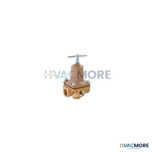 Watts LF263A - 1/2" NPT 3-WAY Small Water Pressure Regulator, 10-125 PSI (Lead Free) 0009836