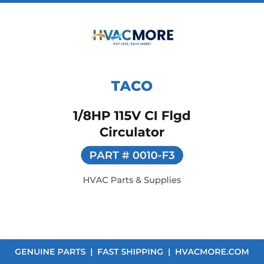 Taco 1/8HP 115V CI Flgd Circulator 0010-F3