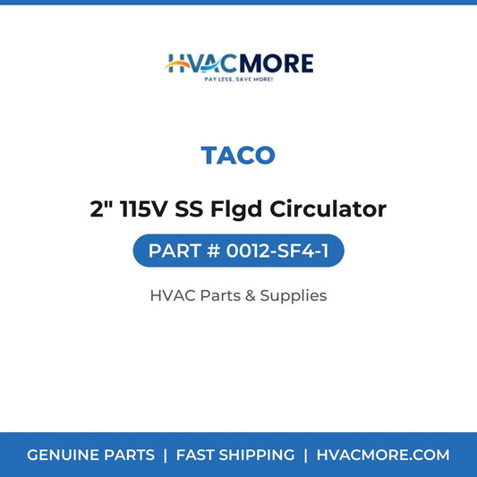 Taco 2" 115V SS Flgd Circulator 0012-SF4-1