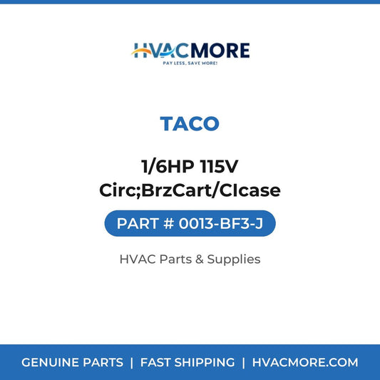 Taco 1/6HP 115V Circ;BrzCart/CIcase 0013-BF3-J