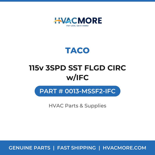 Taco 115v 3SPD SST FLGD CIRC w/IFC 0013-MSSF2-IFC