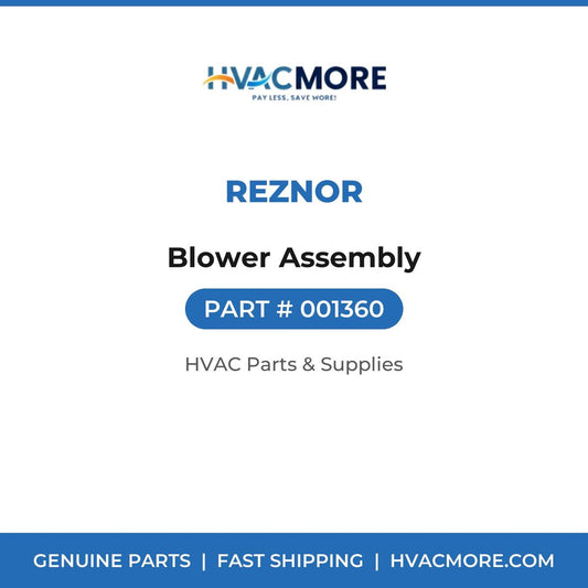 Reznor Blower Assembly 001360