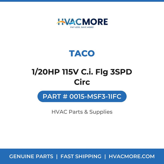 Taco 1/20HP 115V C.i. Flg 3SPD Circ 0015-MSF3-1IFC