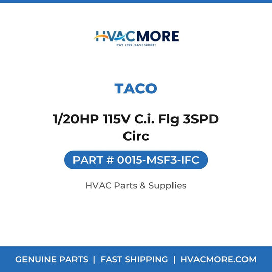Taco 1/20HP 115V C.i. Flg 3SPD Circ 0015-MSF3-IFC