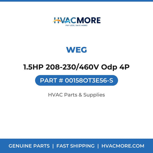WEG 1.5HP 208-230/460V Odp 4P 00158OT3E56-S