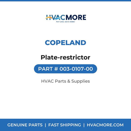 Copeland Plate-restrictor 003-0107-00