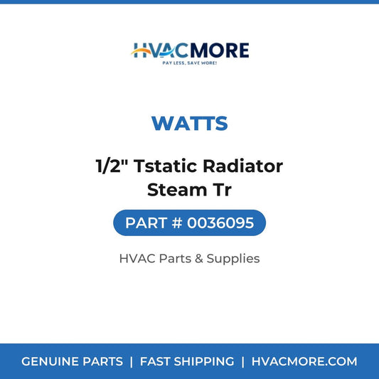Watts 1/2" Tstatic Radiator Steam Tr 0036095