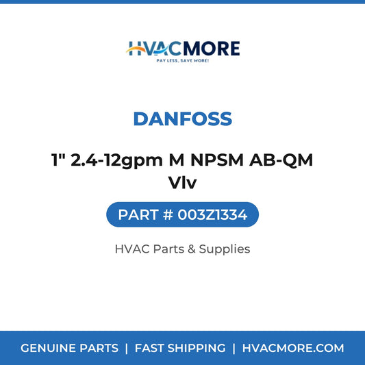 Danfoss 1" 2.4-12gpm M NPSM AB-QM Vlv 003Z1334