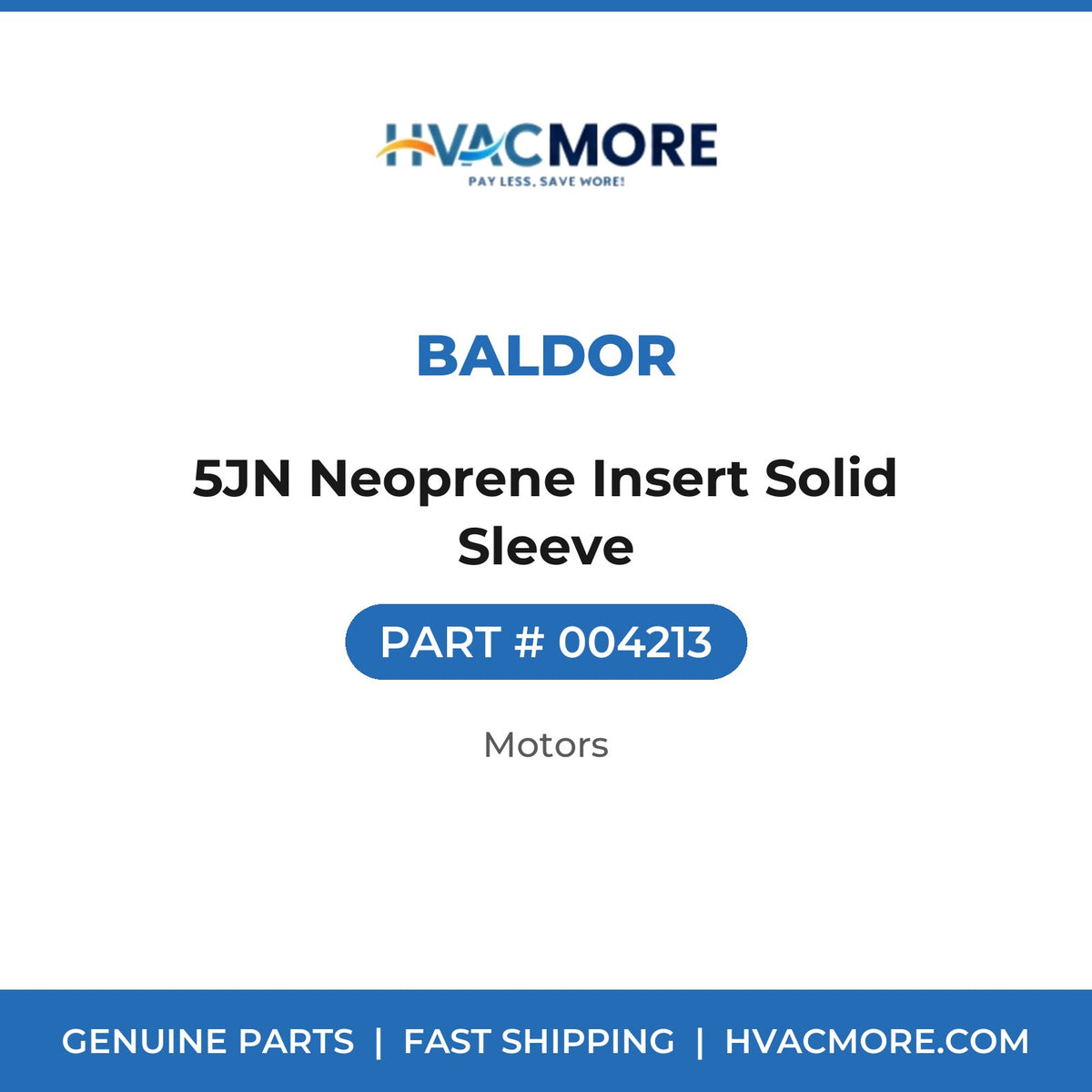 Baldor 5JN Neoprene Insert Solid Sleeve 004213
