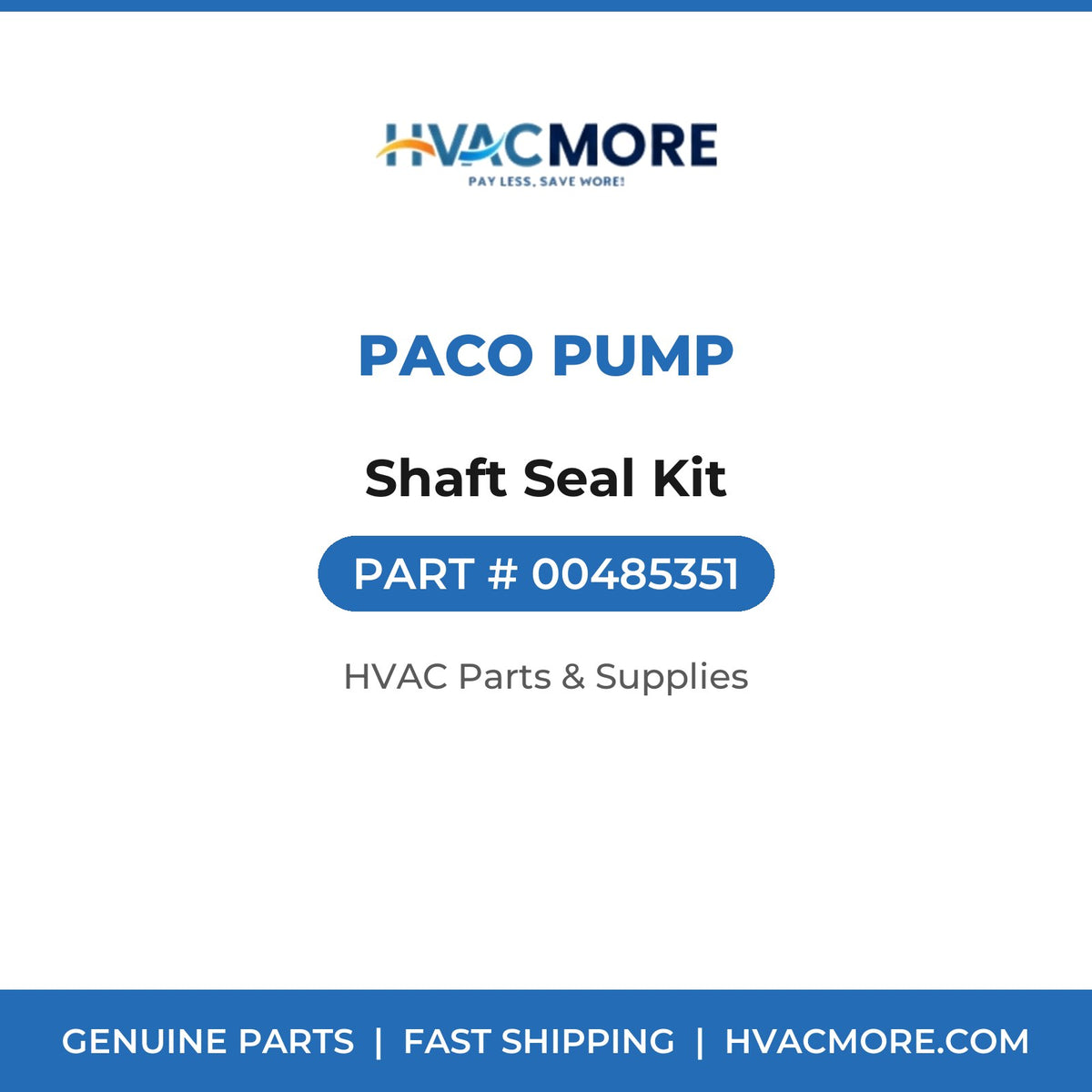 PACO Pump Shaft Seal Kit 00485351