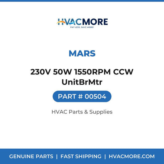MARS 230V 50W 1550RPM CCW UnitBrMtr 00504