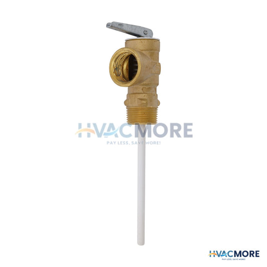 Watts 100XL-125210 3/4" Self Closing T & P Relief Valve W/ Test Lever (125 PSI, 210 F) 0066090
