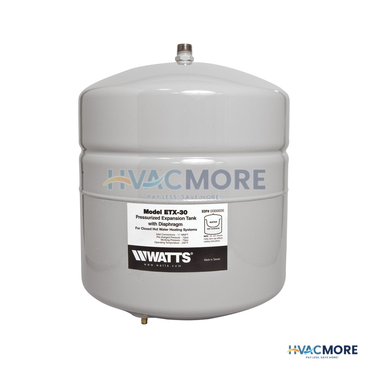 Watts ETX-30, Non-Potable Water Expansion Tank (4.5 Gallon) 0066606