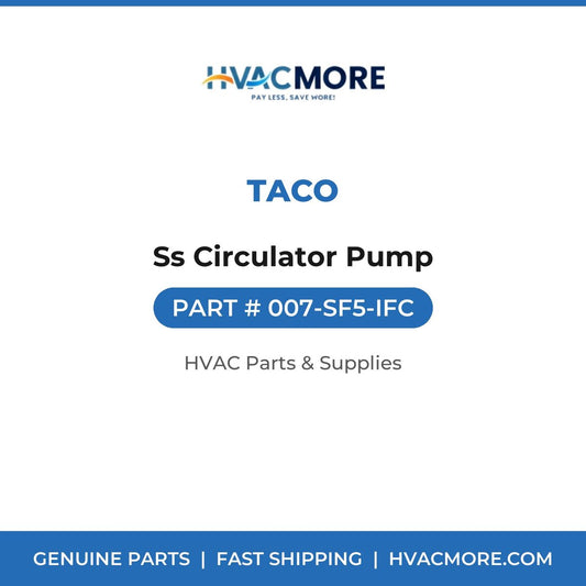 Taco Ss Circulator Pump 007-SF5-IFC