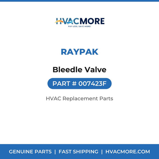 Raypak Bleedle Valve 007423F