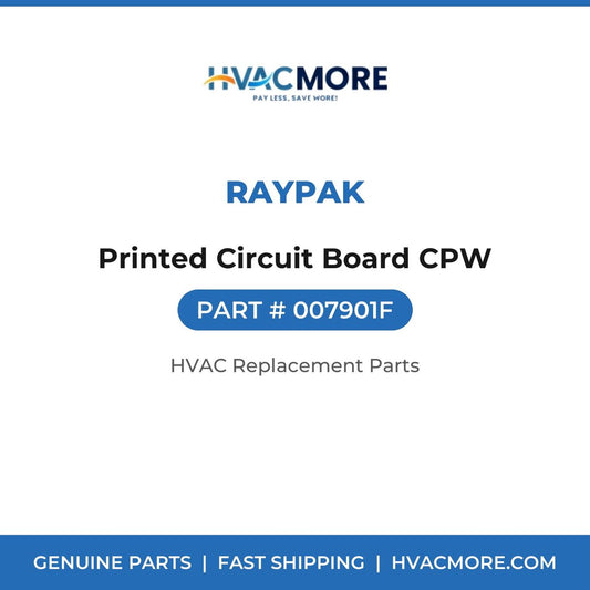 Raypak Printed Circuit Board CPW 007901F