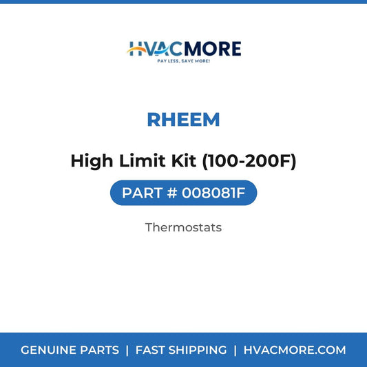 Rheem High Limit Kit (100-200F) 008081F