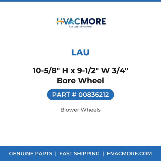 Lau 10-5/8" H x 9-1/2" W 3/4" Bore Wheel 00836212