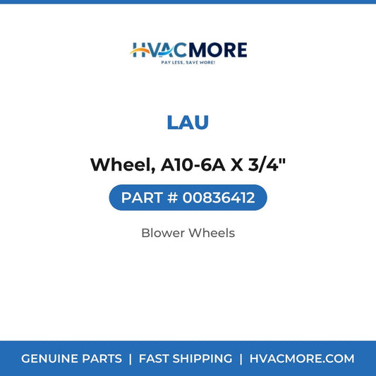 Lau Wheel, A10-6A X 3/4" 00836412