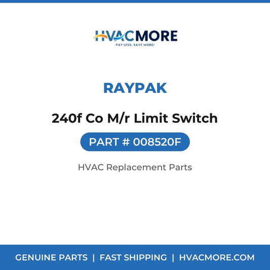 Raypak 240f Co M/r Limit Switch 008520F