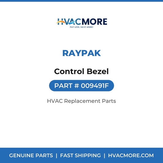 Raypak Control Bezel 009491F