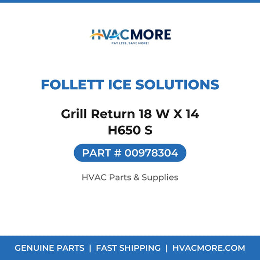Follett Ice Solutions Grill Return 18 W X 14 H650 S 00978304