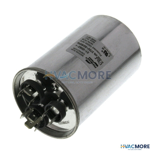 Nordyne 30/5 MFD Dual Capacity Round Capacitor (370V) 01-0082