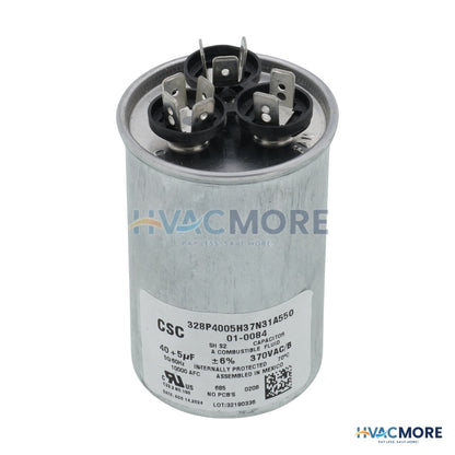 Nordyne 40/5 MFD Round Capacitor (370V) 01-0084