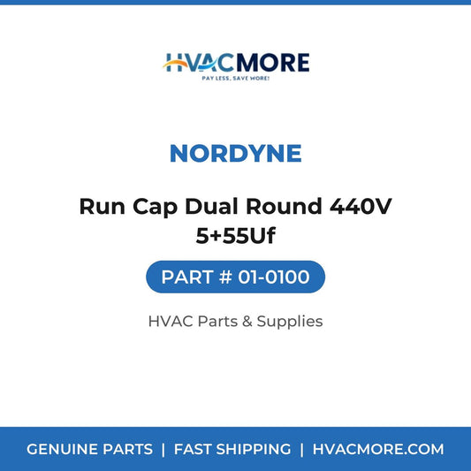 Nordyne Run Cap Dual Round 440V 5+55Uf 01-0100