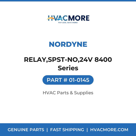 Nordyne RELAY,SPST-NO,24V 8400 Series 01-0145