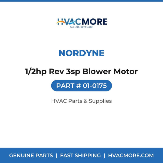 Nordyne 1/2hp Rev 3sp Blower Motor 01-0175