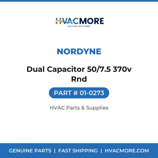 Nordyne Dual Capacitor 50/7.5 370v Rnd 01-0273