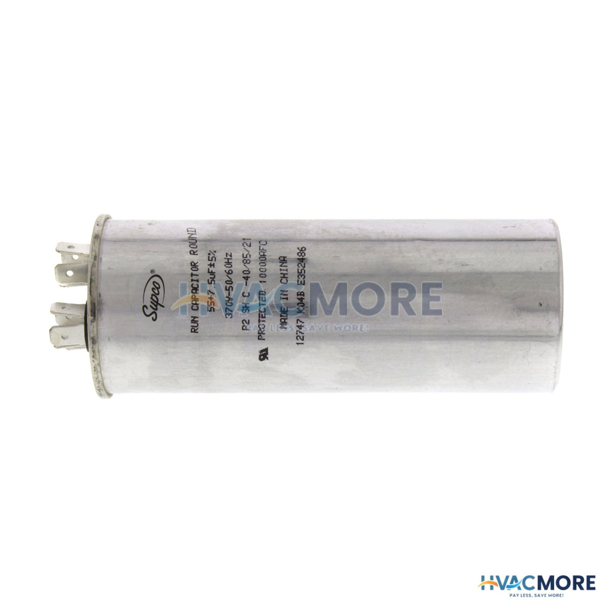Nordyne 55/7.5MFD 370V Oval Run Cap 01-0274