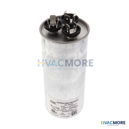 Nordyne 80/7.5 MFD Round Run Dual Capacitor (370V) 01-0279