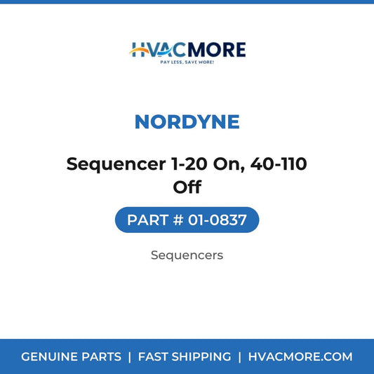 Nordyne Sequencer 1-20 On, 40-110 Off 01-0837