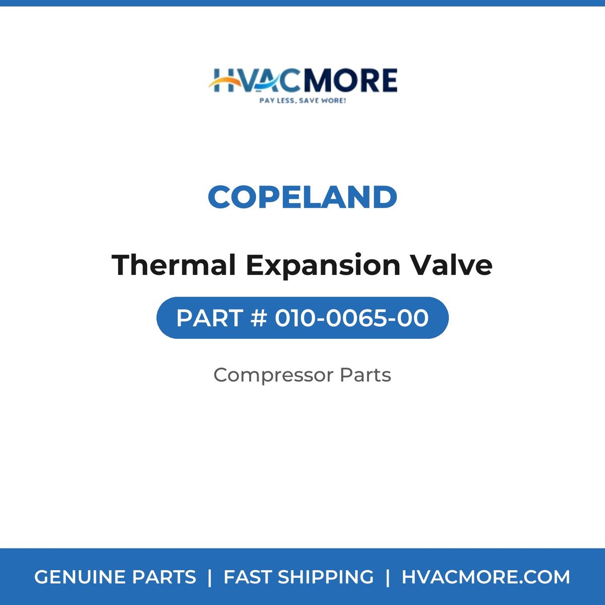 Copeland Thermal Expansion Valve 010-0065-00