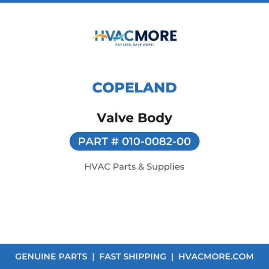 Copeland Valve Body 010-0082-00