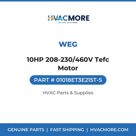 WEG 10HP 208-230/460V Tefc Motor 01018ET3E215T-S